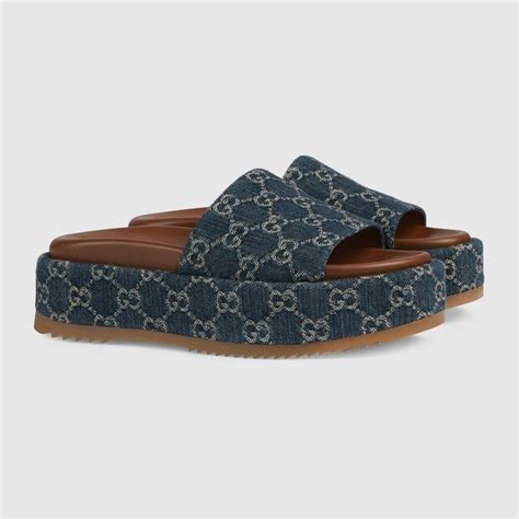 blue gucci sandals|black gucci sandals for women.